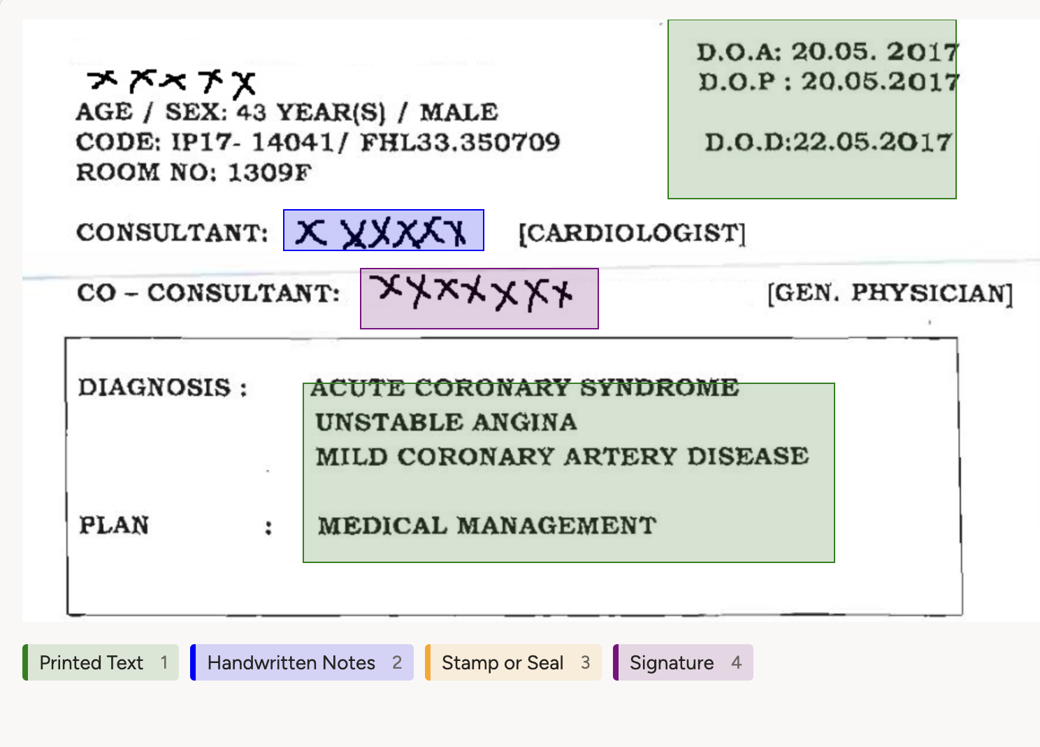 Screenshot of labeling interface